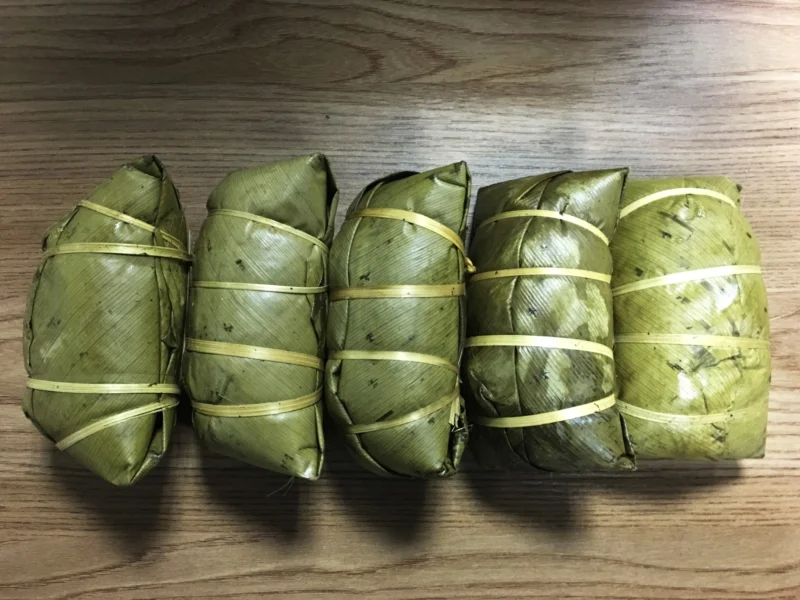 bánh trưng gù rất dẻo và thơm ngon