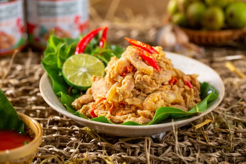 thịt lợn muối chua vị đậm đà cay cay